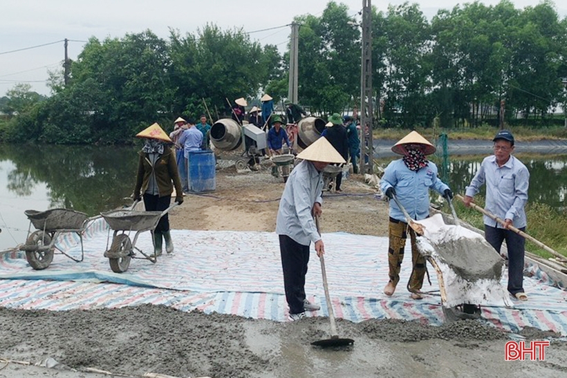 Lộc Hà huy động 19 tỷ đồng nâng cao chất lượng tiêu chí nông thôn mới